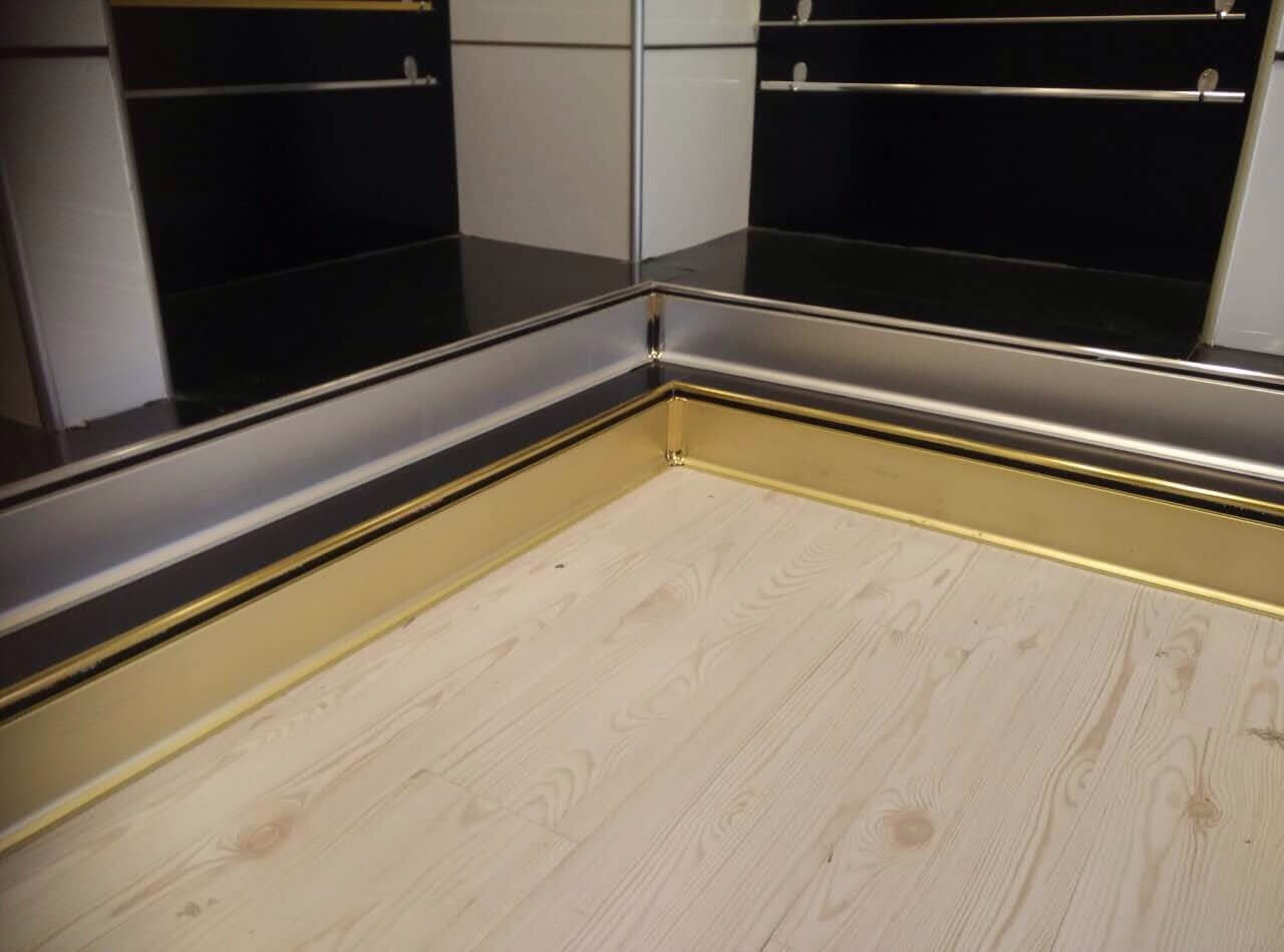 Cung cấp nẹp len chân tường Inox trang trí nội thất